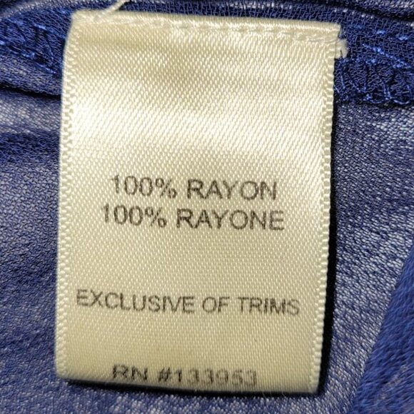 Anthropologie “ONE FINE DAY” Sheer Blue Blouse Round Neck Long Sleeve Size XS - Picture 12 of 14